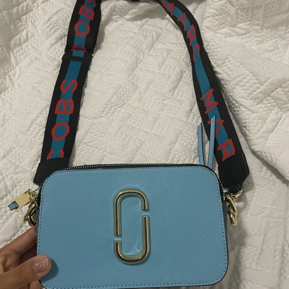 Original Marc Jacoba satchel. New never used. White and baby blue - Picture 2 of 7